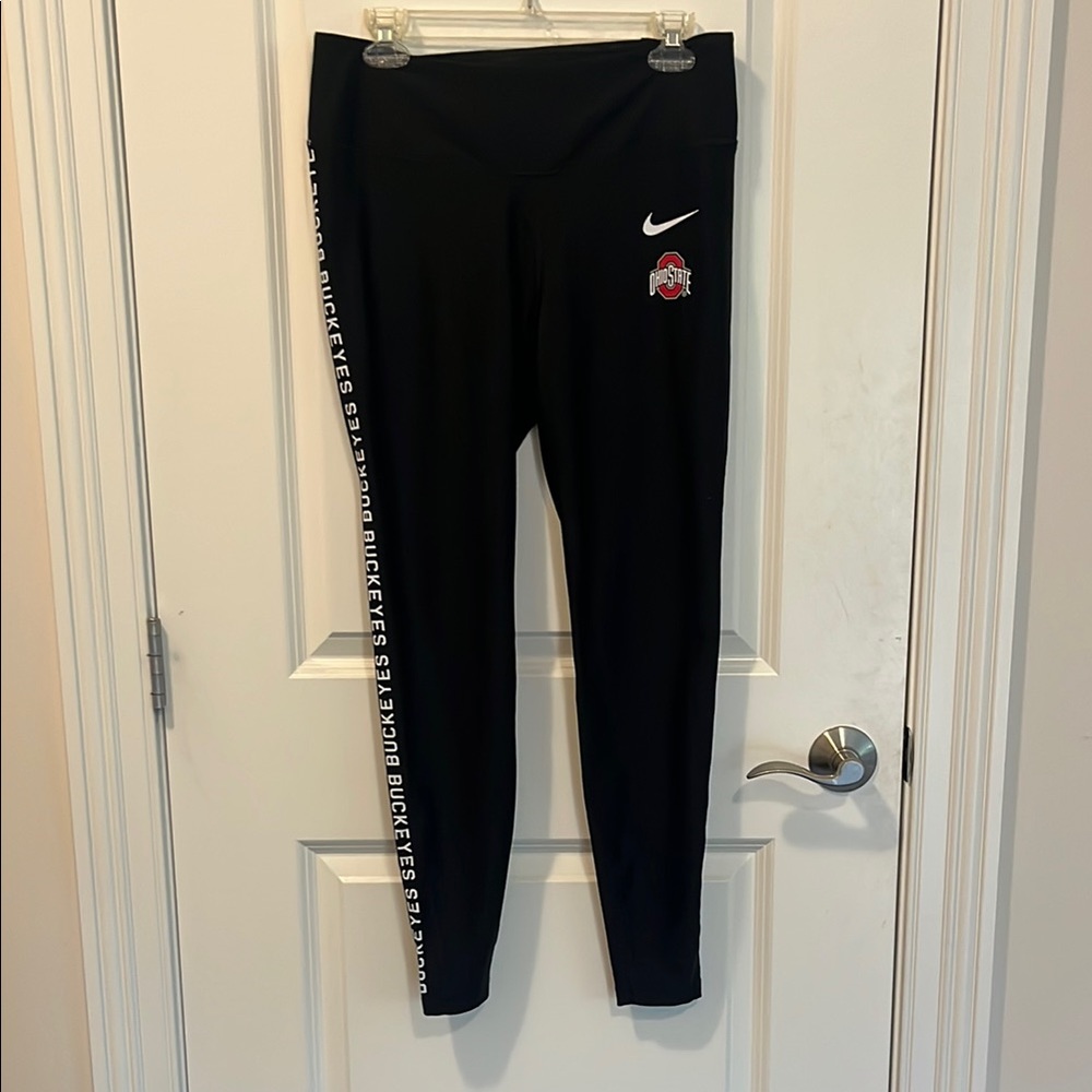 OSU Buckeyes Nike Black Leggings Athletic Wear